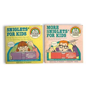 RARE VTG Sniglets For Kids Book w/Stickers HBO Not News 1985 Vintage w/ Stickers